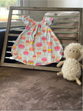 NWT DotDotSmile Birthday Cake Cupcake Swing Dress Flutter Sleeve 12-24 Months